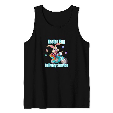 Discover Moms Dads Easter Egg Delivery Service Bunny Motorcycle Egg Tank Tops