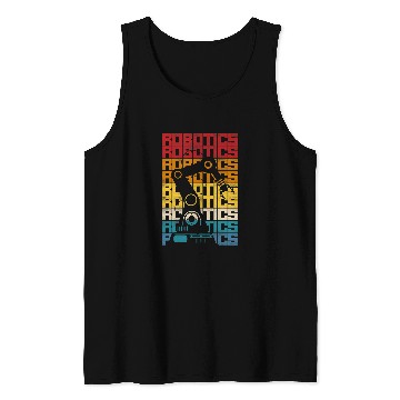 Discover Robot Robotics Engineer Retro vintages Robotics Tank Tops