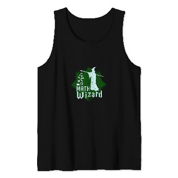 Discover Math Wizard Mathematics Mathematician Tank Tops