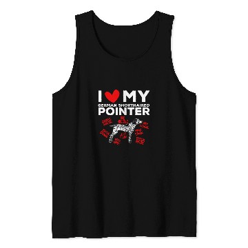 Discover I Love My German Shorthaired Pointer GSP Dog Tank Tops