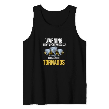 Discover Storm Chasing Lightning Thunder Weather Hurricane Tornado Tank Tops