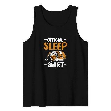 Discover Official Sleep Pillow Pose Sleeping English Bulldog Tank Tops