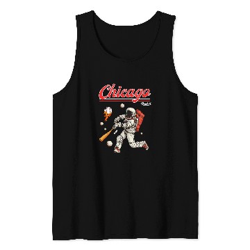 Discover Retro vintages Baseball Chicago City Tank Tops