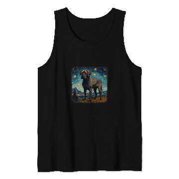 Discover Van gogh Cane Corso in starry night 2 Tank Tops