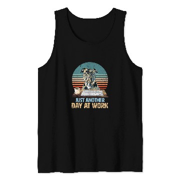 Discover Funny Pit Bull Terrier has a boring job Tank Tops