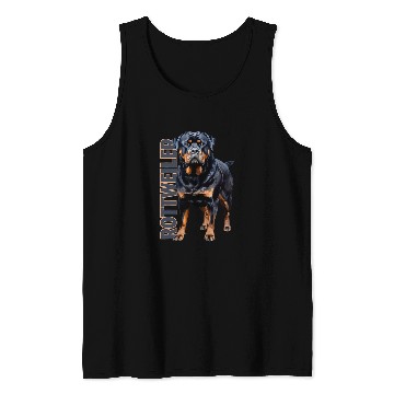Discover Rottweiler Watercolor Tank Tops