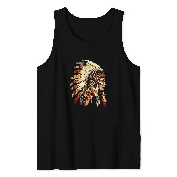 Discover Native American Dreamcatcher Indian Design 20 Tank Tops