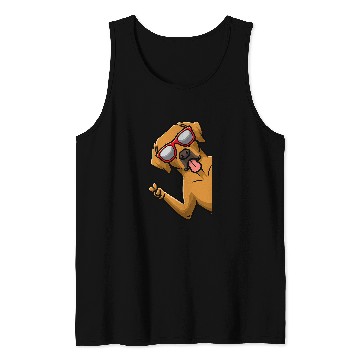 Discover Rhodesian Ridgeback Dog From Side With Sunglasses Tank Tops