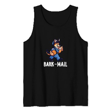 Discover German Shepherd Barkmail Funny Dog Mailman Tank Tops