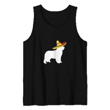 Discover Newfoundland Sombrero Cinco De Mayo Funny Dog Tank Tops