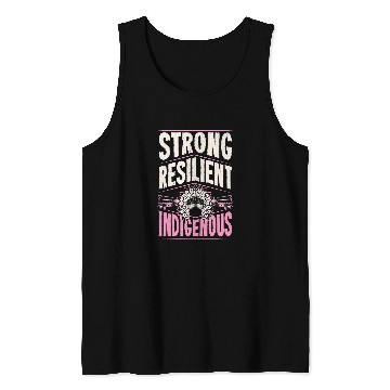 Discover Strong Resilient Indigenous Pride Headdress Native American Tank Tops