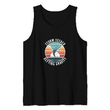 Discover Tornado Chaser Storm Hunting Meteorologist Storm Chasing Tank Tops