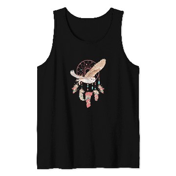 Discover Native American Dreamcatcher Owl Boho Spiritual Dream 1 Tank Tops