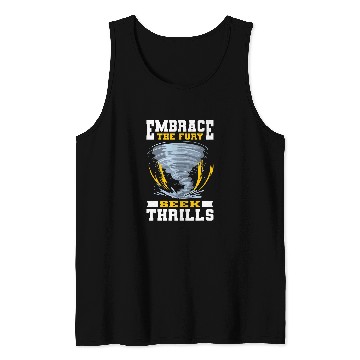 Discover Tornado Chaser Storm Chasing Storm Hunter Meteorologist Tank Tops