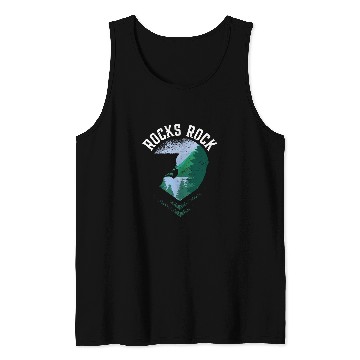 Discover Rocks Rock Bouldering Mountain Climber Rock Climbing Tank Tops