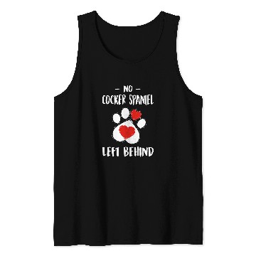 Discover No Cocker Spaniel Left Behind Dog Walker Funny Dog Walking Tank Tops