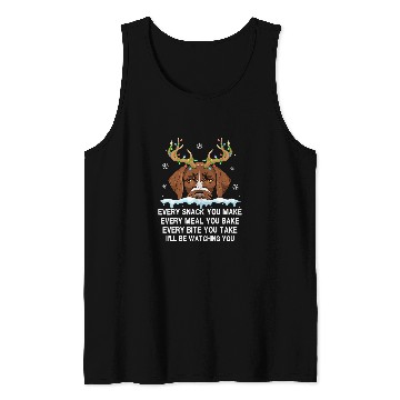 Discover Reindeer German Wirehaired Pointer Every Snack You Make Tank Tops