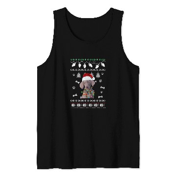 Discover Weimaraner Dog Christmas Lover Dog Tank Tops
