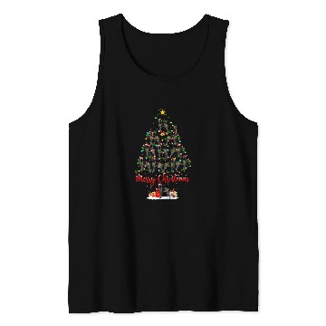 Discover Funny xmass Santa German Shorthaired Pointer Christmas Tree Tank Tops