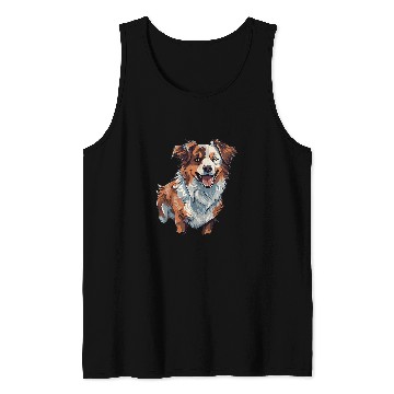 Discover Pawsome Pals Australian Shepherd Cartoon Tank Tops