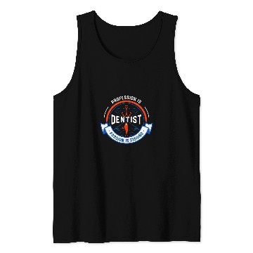 Discover Profession Is dentists Passion Is Fishing Funny Tank Tops