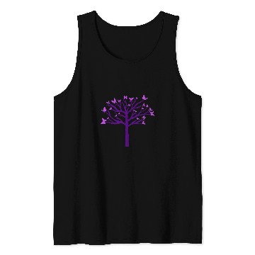 Discover Purple Butterflies Tree Nature Butterfly Insect Lover Tank Tops