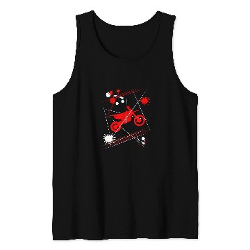 Discover Motocross Dirt Bike Graphic Tank Tops