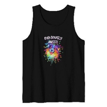 Discover Obviously Aussie Australian Shepherd Funny Tank Tops