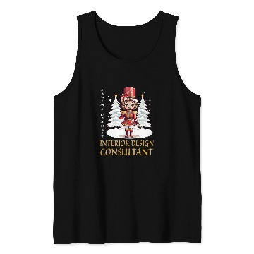 Discover Interior Design Consultant Christmas Female Nutcracker Tank Tops