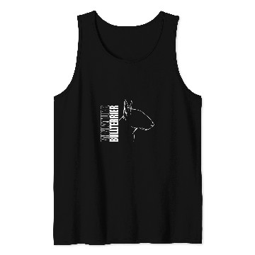 Discover Miniature Bull Terrier Profile Dog Breed Dog Tank Tops