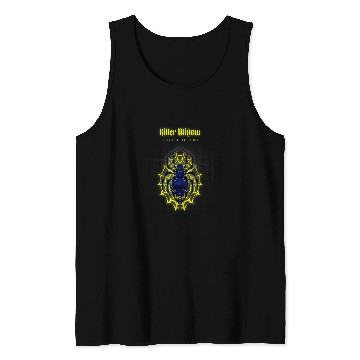 Discover Yellow Net Skull Black Widow Spider Tank Tops