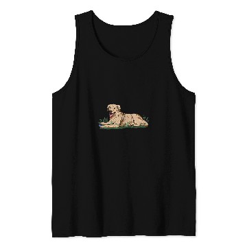 Discover Realistic Labrador Dog Lovers Labrador Enthusiasts Animal Tank Tops
