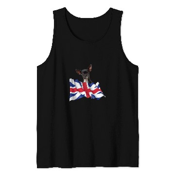 Discover Union Jack Flag Dog Chihuahua Tank Tops