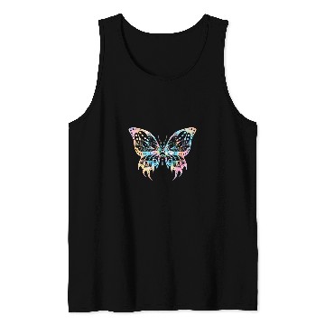 Discover Pastel Goth Tie Dye Skull Butterfly 2Pastel Goth Tank Tops