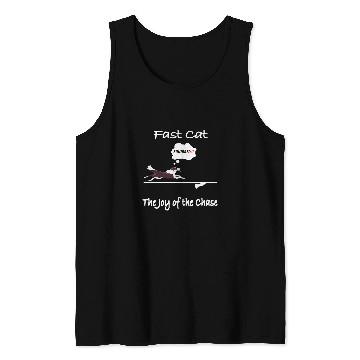 Discover Funny Dog Lover Fast Cat Squirrel with a Border Collie Tank Tops