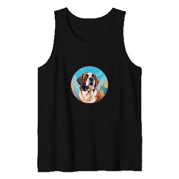 Discover Saint Bernard Dog Breed Tank Tops