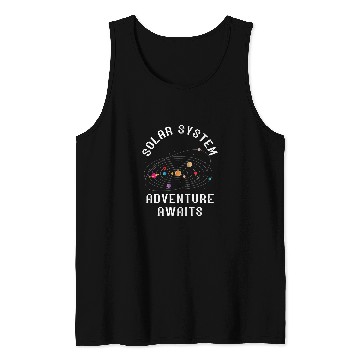 Discover Solar System Astronaut Space Astronomy Adventure Awaits Tank Tops