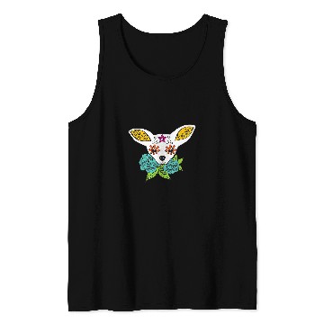 Discover Halloween Sugar Skull Chihuahua Tank Tops