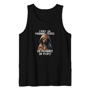 Discover I Dont Like Morning People Sarcastic Chihuahua Grumpy 2 Tank Tops