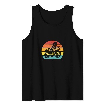 Discover Retro Sunset Off Road Motorcycle Motocross 23 Tank Tops
