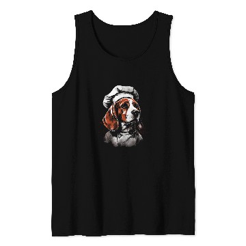 Discover Funny Cooking Cookie Baking Beagle Baker Chef Beagle Lover Tank Tops