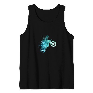 Discover Motocross Colours Motorcycle Tank Tops