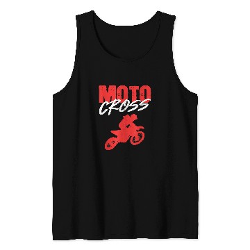 Discover Motocross Crosser Motorcycle Tank Tops