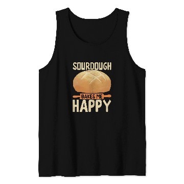 Discover Sourdough Starter Bread Baker Baking Bakery 2 Tank Tops