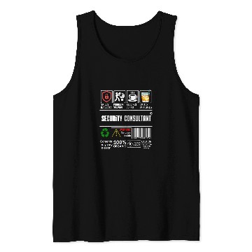 Discover Security Consultant Packaging Handling Coffee Whiskey Tank Tops