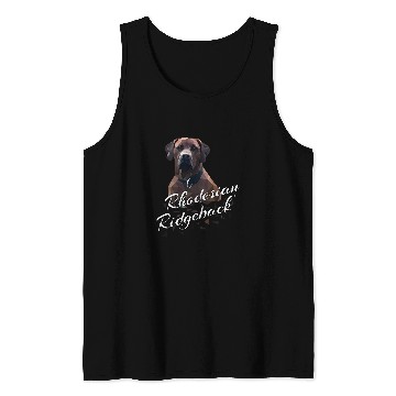 Discover Rhodesian Ridgeback geometric drawing Tank Tops