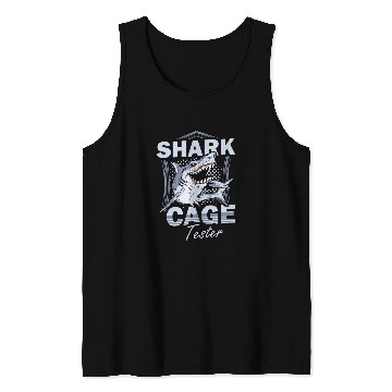 Discover Shark Cage Tester Amputee One Leg Prosthetic User 4 Tank Tops