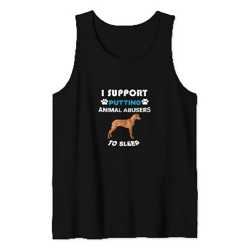 Discover Rhodesian Ridgeback I support putting animal abusers Tank Tops