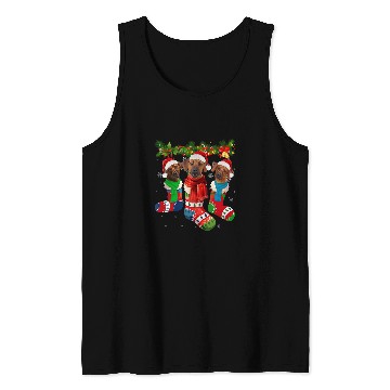 Discover Rhodesian Ridgeback In Christmas Socks Tank Tops