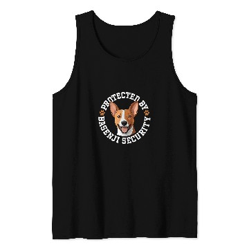Discover Protected by Basenji Security 1 Tank Tops